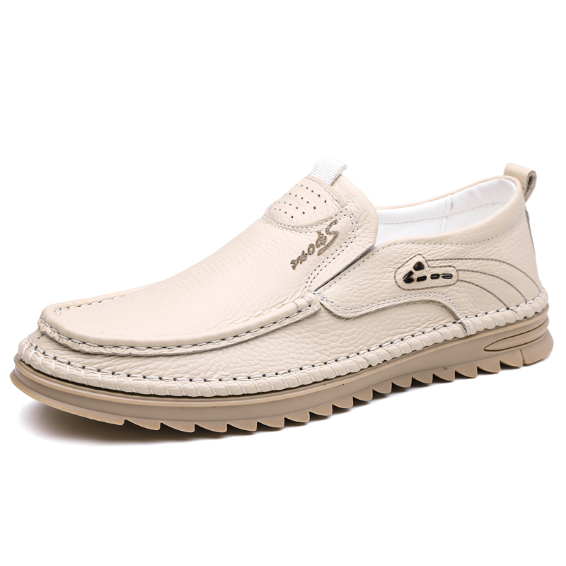 Men'S Formal Office Wear Shoes - Genuine First Layer Cowhide Business Casual