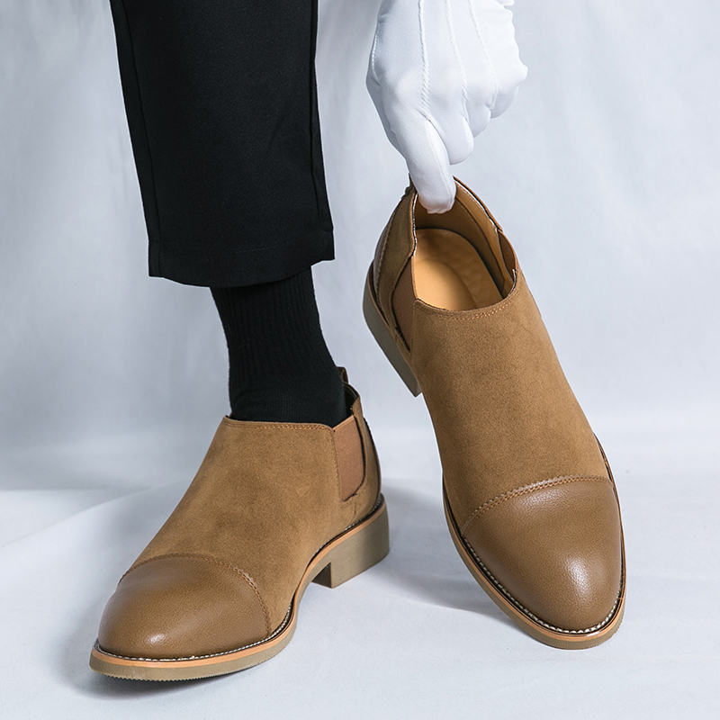Men'S Formal Office Wear Shoes - Men Retro Formal Shoes Black Brown