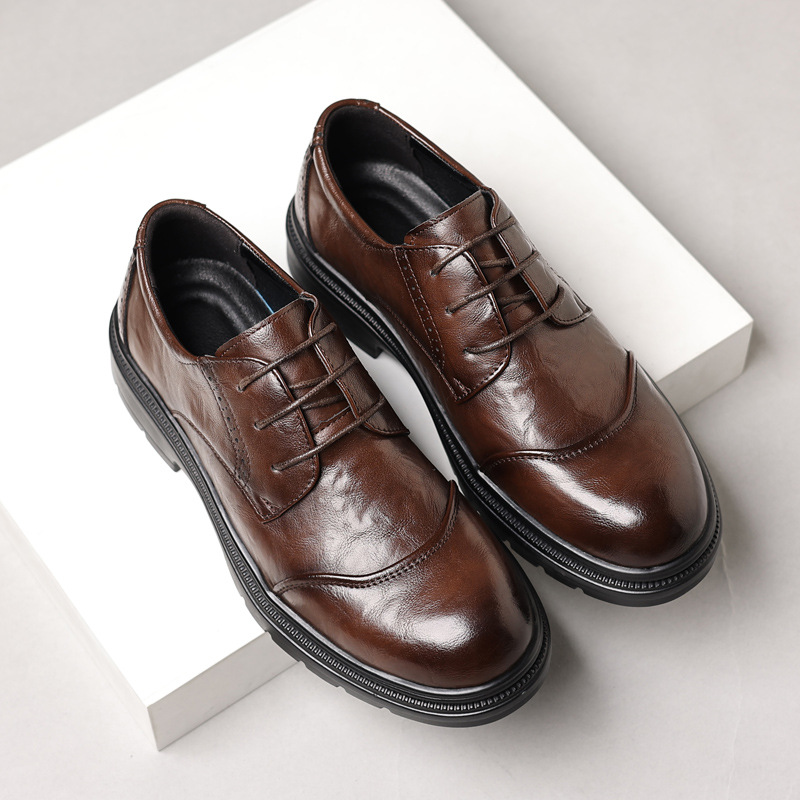Men's leather shoes for casual - đánh giá và giá Men'S Formal Office Wear Shoes