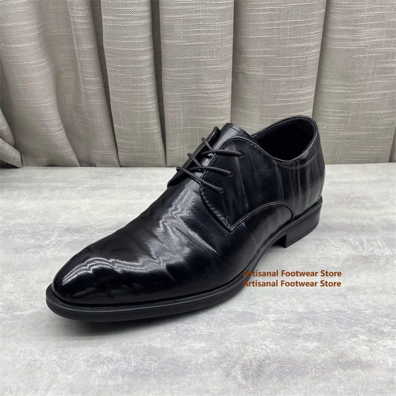 Men's Black Leather Oxford Sho - đánh giá và giá Men'S Formal Office Wear Shoes