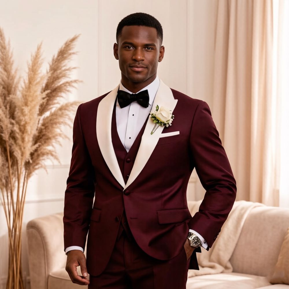 3 Pieces Formal Men Suits Peak - đánh giá và giá Men'S Formal Wear For Reception