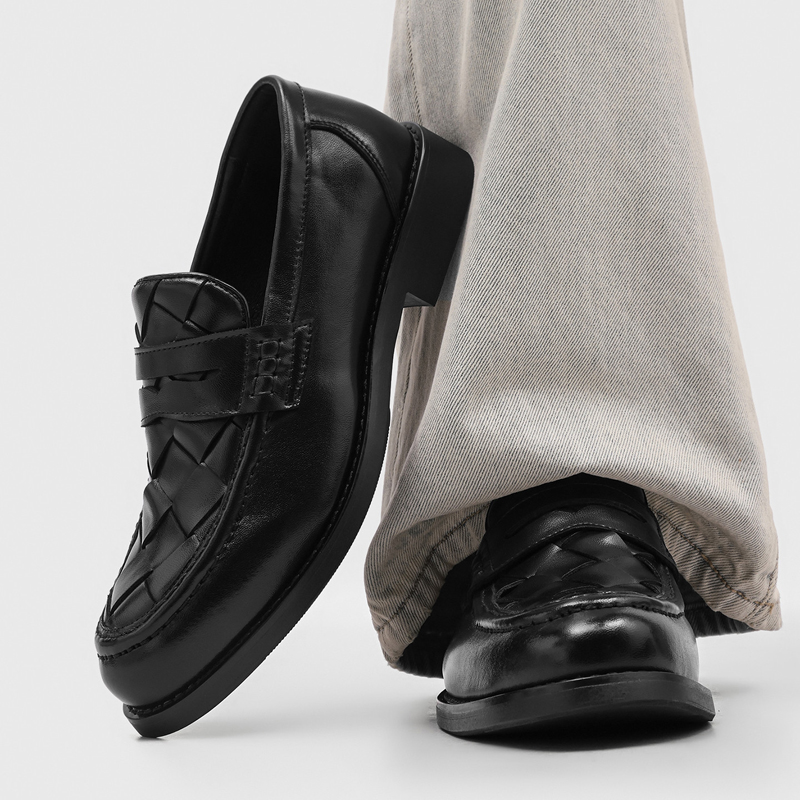 Men handmade woven penny loafe - đánh giá và giá Men'S Formal Office Wear Shoes