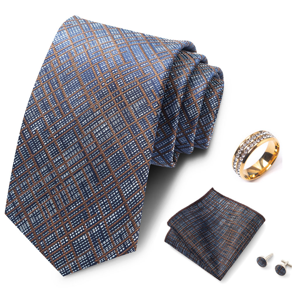 Striped men's tie set, stylish - đánh giá và giá Men'S Formal Wear Ties