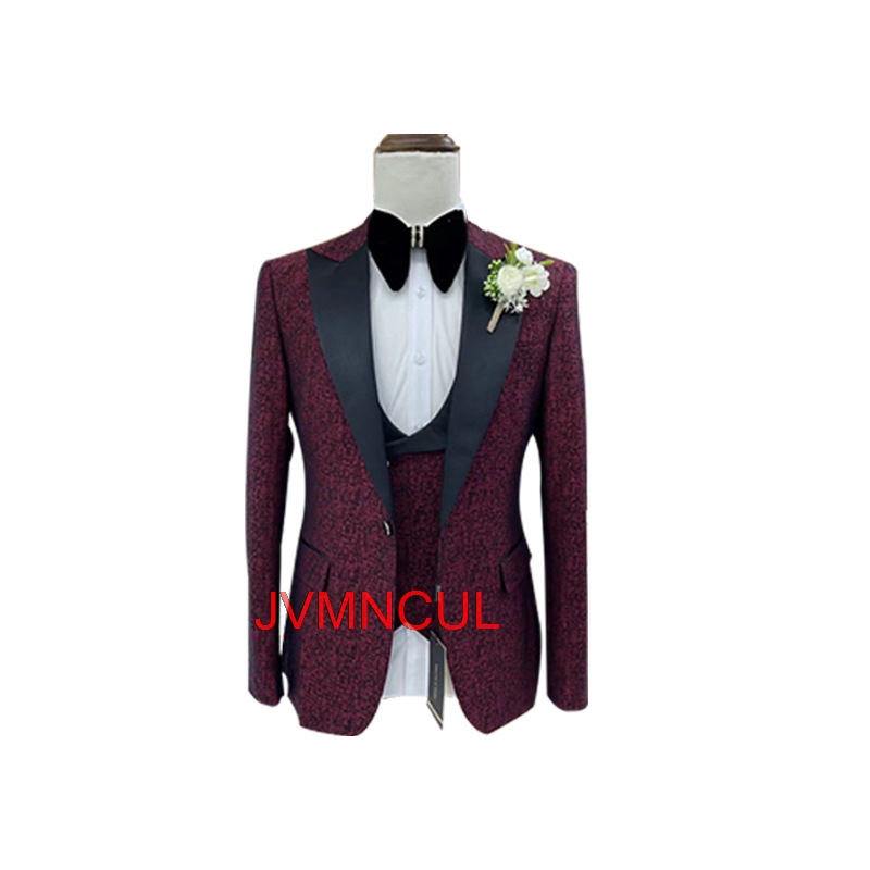 Men's Jacquard 3 Piece Suit Sl - đánh giá và giá Men'S Formal Wear For Reception
