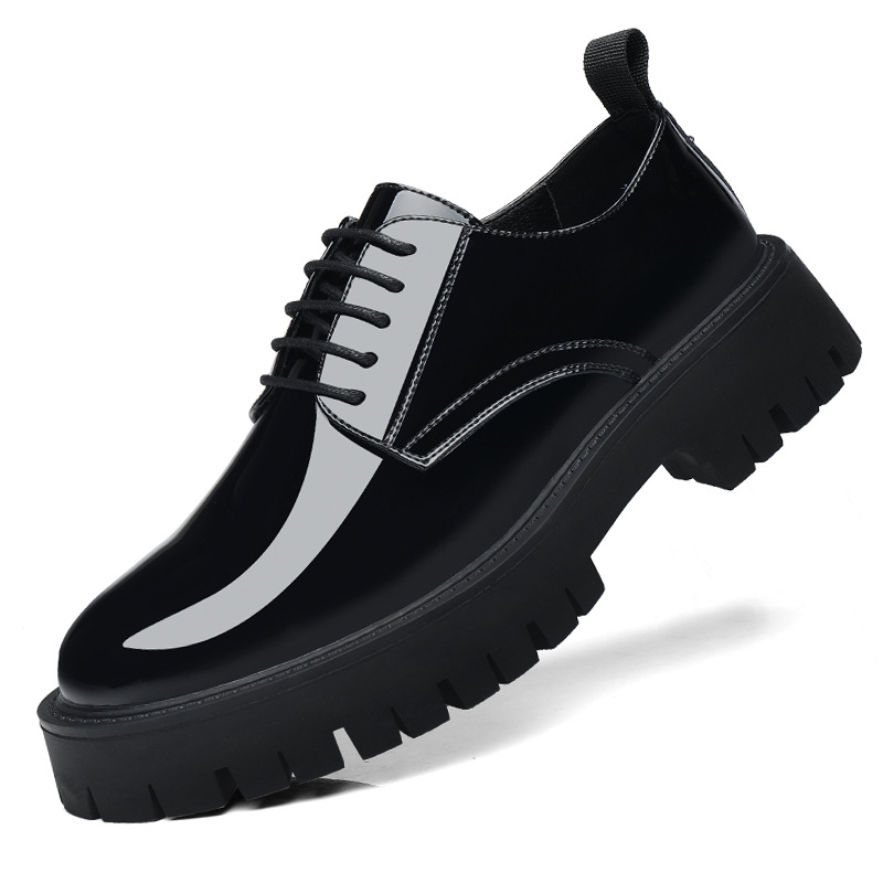 Mens Black Patent Leather Lace - đánh giá và giá Men Formal Wear All Black